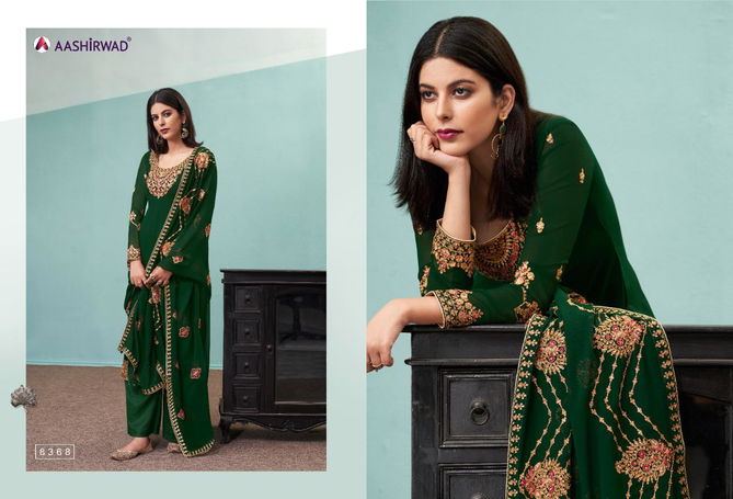 Aashirwad Tulsi Exclusive Latest Fancy Real Georgette Designer Occasional Wear Embroidery And Diamond Work Salwa  Kameez Collection